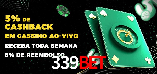 Promoções do cassino ao Vivo 339bet
